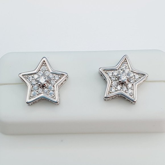 "925 Sterling Silver Cubic Zirconia Earrings, U19254834 - Picture 1 of 11